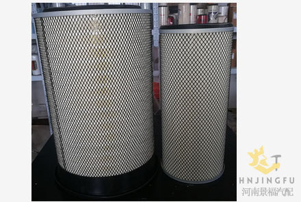 Pingyuan KLX-969 KLX-970/K3250/AF25812 AF25813/AA2958/1109ZB1-020/1109ZB1-030 air filter for Shacman DZ93319190011 air filter assembly