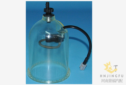 fuel filter water separator parts filter base water clearing glass bowl