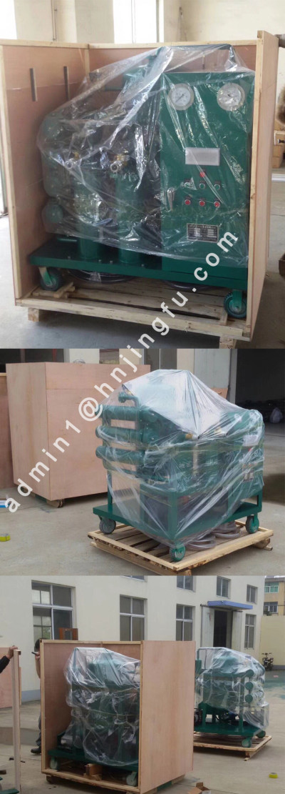 Vacuum oil Purifier Machine plate and frame oil press machine packing details