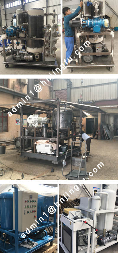 Vacuum oil Purifier filter filtering filtration system Machine factory supplier